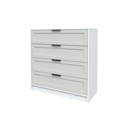 Kомод Тренд КТ-К100 (Белый ЛДСП/ Грэй ЛМДФ) Ш1000 В1020 Г451